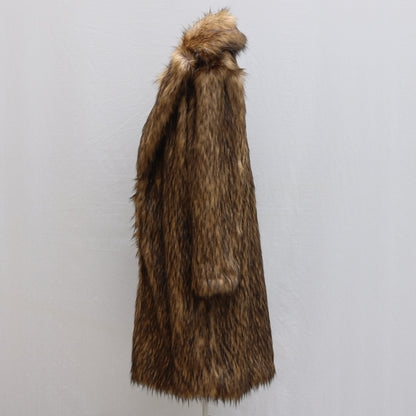 Warm Plus Size Long Plush Fur Coat