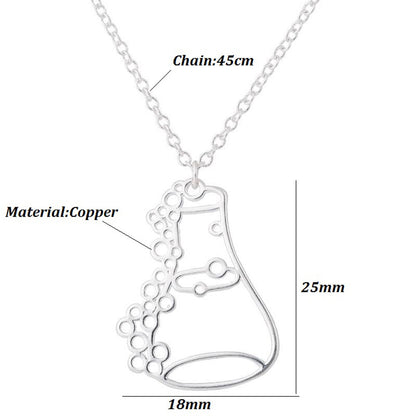 European and American fashion flask stainless steel necklace