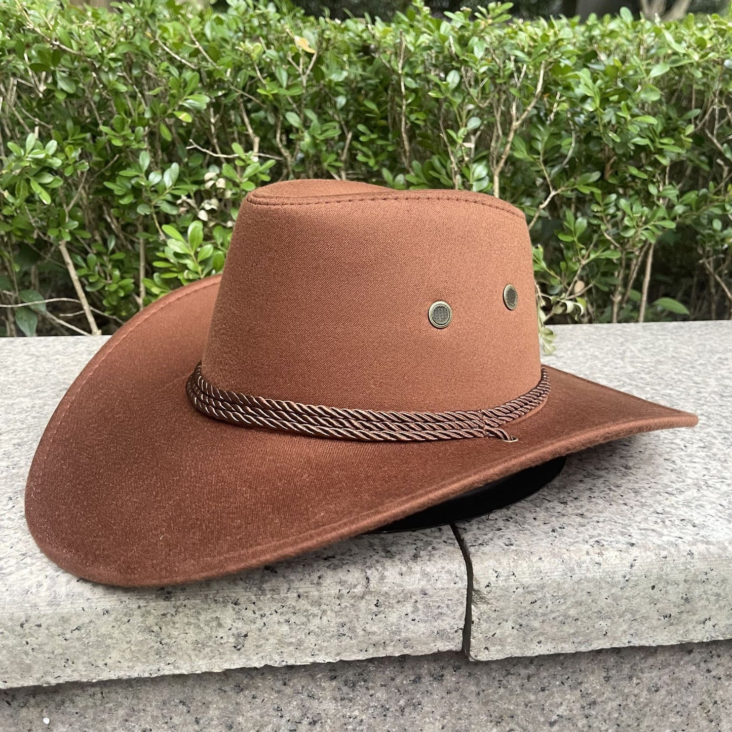 Woolen Hat Suede Western Denim Top Hat